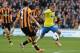 HULL, ENGLAND - MARCH 01: Loic Remy of Newcastle United battles his way through during the Barclays Premier League match between Hull City and Newcastle United at KC Stadium on March 1, 2014 in Hull, England. (Photo by Tony Marshall/Getty Images)