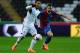 SWANSEA, WALES - MARCH 02: Swansea player Jonathan de Guzman (l) holds off Joe Ledley of Palace during the Barclays Premier League match between Swansea City and Crystal Palace at Liberty Stadium on March 2, 2014 in Swansea, Wales. (Photo by Stu Forster