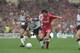 Sunderland taking on Liverpool in 1992.