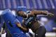INDIANAPOLIS, IN - FEBRUARY 24: Former Florida State defensive lineman Timmy Jernigan takes part in position drills during the 2014 NFL Combine at Lucas Oil Stadium on February 24, 2014 in Indianapolis, Indiana. (Photo by Joe Robbins/Getty Images)