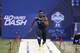 INDIANAPOLIS, IN - FEBRUARY 24: Former Buffalo linebacker Khalil Mack runs the 40-yard dash during the 2014 NFL Combine at Lucas Oil Stadium on February 24, 2014 in Indianapolis, Indiana. (Photo by Joe Robbins/Getty Images)