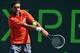 Mar 28, 2013; Key Biscayne, FL, USA; Marin Cilic (CRO) returns a shot back to Andy Murray (GBR) during the quarterfinals at the Sony Open at Crandon Park. Mandatory Credit: Steve Mitchell-USA TODAY Sports