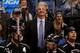 LOS ANGELES, CA - MARCH 1: Head Coach Darryl Sutter of the Los Angeles Kings stands on the bench during the game against the Carolina Hurricanes at Staples Center on March 1, 2014 in Los Angeles, California. (Photo by Juan Ocampo/NHLI via Getty Images)