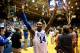 DURHAM, NC - MARCH 08: Rasheed Sulaimon #14 of the Duke Blue Devils celebrates after defeating the North Carolina Tar Heels 93-81 at Cameron Indoor Stadium on March 8, 2014 in Durham, North Carolina. (Photo by Streeter Lecka/Getty Images)