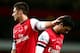 LONDON, ENGLAND - NOVEMBER 10: Mikel Arteta of Arsenal is consoled by Olivier Giroud after missing a match winning penaly kick during the Barclays Premier League match between Arsenal and Fulham at Emirates Stadium on November 10, 2012 in London, England