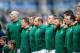 DUBLIN, IRELAND - MARCH 08: The Ireland Team line up to sing the national anthem during the RBS Six Nations match between Ireland and Italy at Aviva Stadium on March 8, 2014 in Dublin, Ireland. (Photo by Laurence Griffiths/Getty Images)