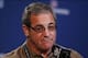 Feb 20, 2014; Indianapolis, IN, USA; Carolina Panthers general manager Dave Gettleman speaks during a press conference during the 2014 NFL Combine at Lucas Oil Stadium. Mandatory Credit: Brian Spurlock-USA TODAY Sports