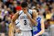PHILADELPHIA, PA - MARCH 22: Mikael Hopkins #3 of the Georgetown Hoyas stands on the court in the second half with his head down agaist the Florida Gulf Coast Eagles during the second round of the 2013 NCAA Men's Basketball Tournament at Wells Fargo Cent