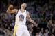 Mar 9, 2014; Oakland, CA, USA; Golden State Warriors guard Stephen Curry (30) reacts after the Warriors made a basket against the Phoenix Suns in the third quarter at Oracle Arena. The Warriors defeated the Suns 113-107. Mandatory Credit: Cary Edmondson-U