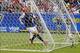 Jul 28, 2013; Chicago, IL, USA; USA midfielder Brek Shea (23) scores a goal past Panama goalkeeper Jaime Penedo (not pictured) during the second half of the 2013 Gold Cup championship game at Soldier Field. USA won 1-0. Mandatory Credit: Dennis Wierzbicki