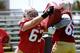 SANTA CLARA, CA - JULY 30: Daniel Kilgore #67 of the San Francisco 49ers participate in drills during practice at the San Francisco 49ers training facility on July 30, 2011 in Santa Clara, California. (Photo by Thearon W. Henderson/Getty Images)