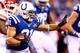 INDIANAPOLIS, IN - JANUARY 04: Running back Donald Brown #31 of the Indianapolis Colts carries the ball against the Kansas City Chiefs during a Wild Card Playoff game at Lucas Oil Stadium on January 4, 2014 in Indianapolis, Indiana. (Photo by Andy Lyons/