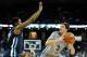 OMAHA, NE - FEBRUARY 16: Doug McDermott #3 of the Creighton Bluejays prepares to shoot the ball over Kris Jenkins #2 of the Villanova Wildcats during their game at CenturyLink Center on February 16, 2014 in Omaha, Nebraska. (Photo by Eric Francis/Getty Im