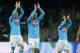 NAPLES, ITALY - MARCH 09: Players of Napoli celebrate the victory after the Serie A match between SSC Napoli and AS Roma at Stadio San Paolo on March 9, 2014 in Naples, Italy. (Photo by Giuseppe Bellini/Getty Images)