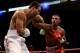 SHEFFIELD, ENGLAND - OCTOBER 26: Kell Brook (R) in action with Vyacheslav Senchenko during their Final Eliminator for the IBF World Welterweight Championship bout at Motorpoint Arena on October 26, 2013 in Sheffield, England. (Photo by Scott Heavey/Gett
