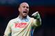 LONDON, ENGLAND - OCTOBER 01: Goalkeeper Pepe Reina of Napoli gestures during UEFA Champions League Group F match between Arsenal FC and SSC Napoli at Emirates Stadium on October 1, 2013 in London, England. (Photo by Paul Gilham/Getty Images)