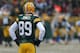 GREEN BAY, WI - DECEMBER 08: James Jones #89 of the Green Bay Packers watches as Sean Weatherspoon of the Atlanta Falcons scores a touchdown after an interception at Lambeau Field on December 8, 2013 in Green Bay, Wisconsin. (Photo by Jonathan Daniel/Gett