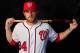 VIERA, FL - FEBRUARY 23: Bryce Harper #34 of the Washington Nationals poses for a portrait during photo day at Space Coast Stadium on February 23, 2014 in Viera, Florida. (Photo by Rob Carr/Getty Images)