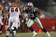 FOXBORO, MA - AUGUST 20: Richard Seymour #93 of the New England Patriots rushes the quarterback against Kyle Cook #64 of the Cincinnati Bengals during their preseason game at Gillette Stadium on August 20, 2009 in Foxboro, Massachusetts. (Photo by Jim R