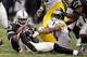 OAKLAND, CA - OCTOBER 27: Tracy Porter #23 of the Oakland Raiders intercepts a pass intended for Antonio Brown #84 of the Pittsburgh Steelers at O.co Coliseum on October 27, 2013 in Oakland, California. (Photo by Ezra Shaw/Getty Images)