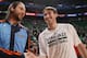SALT LAKE CITY, UT - DECEMBER 30: Gordon Hayward #20 of the Utah Jazz greets Josh McRoberts #11 of the Charlotte Bobcats prior to the game at EnergySolutions Arena on December 30, 2013 in Salt Lake City, Utah. NOTE TO USER: User expressly acknowledges an