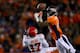 DENVER, CO - NOVEMBER 17: Cornerback Dominique Rodgers-Cromartie #45 of the Denver Broncos breaks up a pass intended for wide receiver Donnie Avery #17 of the Kansas City Chiefs during the third quarter at Sports Authority Field Field at Mile High on Nove