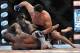 April 13, 2013; Las Vegas, NV, USA; Kelvin Gastelum hits Uriah Hall during the TUF 17 Finale at the Mandalay Bay Events Center. Mandatory Credit: Gary A. Vasquez-USA TODAY Sports