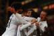 LONDON, ENGLAND - FEBRUARY 22: Robin Van Persie of Man United is mobbed by team mates after scoring from the spot during the Barclays Premier League match between Crystal Palace and Manchester United at Selhurst Park on February 22, 2014 in London, Engla