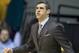 VILLANOVA, PA - FEBRUARY 26: Head coach Jay Wright of the Villanova Wildcats reacts during the game against the Butler Bulldogs on February 26, 2014 at the Pavilion in Villanova, Pennslyvania. (Photo by Mitchell Leff/Getty Images)