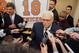 NEW YORK, NY - April 5: Phil Jackson of the 1973 Championship New York Knicks team during a press conference before a game between the Milwaukee Bucks and the New York Knicks on April 5, 2013 at Madison Square Garden in New York City. NOTE TO USER: User