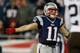 FOXBORO, MA - DECEMBER 8: Julian Edelman #11 of the New England Patriots reacts after scoring against the Cleveland Browns at Gillette Stadium on December 8, 2013 in Foxboro, Massachusetts. (Photo by Jim Rogash/Getty Images)