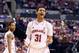 INDIANAPOLIS, IN - MARCH 14: Shavon Shields #31 of the Nebraska Cornhuskers reacts after being called for a foul in the game against the Ohio State Buckeyes during the Quarterfinals of the Big Ten Basketball Tournament at Bankers Life Fieldhouse on Ma