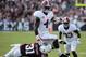 COLLEGE STATION, TX - SEPTEMBER 14: T.J. Yeldon #4 of the Alabama Crimson Tide runs against Howard Matthews #31 of Texas A&M Aggies during the game at Kyle Field on September 14, 2013 in College Station, Texas. (Photo by Scott Halleran/Getty Images)