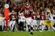 TUSCALOOSA, AL - NOVEMBER 09: O.J. Howard #88 of the Alabama Crimson Tide runs 52 yards for a touchdown in the second quarter against the LSU Tigers at Bryant-Denny Stadium on November 9, 2013 in Tuscaloosa, Alabama. (Photo by Kevin C. Cox/Getty Images)
