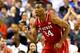 GREENSBORO, NC - MARCH 14: T.J. Warren #24 of the North Carolina State Wolfpack reacts as he runs up the court against the Syracuse Orange during the quarterfinals of the 2014 Men's ACC Basketball Tournament at Greensboro Coliseum on March 14, 2014 in Gr