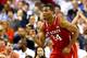 GREENSBORO, NC - MARCH 14: T.J. Warren #24 of the North Carolina State Wolfpack reacts as he runs up the court against the Syracuse Orange during the quarterfinals of the 2014 Men's ACC Basketball Tournament at Greensboro Coliseum on March 14, 2014 in Gr