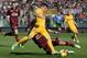 LIVORNO, ITALY - FEBRUARY 23: Juan Iturbe of Hellas Verona FC in action during the Serie A match between AS Livorno Calcio and Hellas Verona FC at Stadio Armando Picchi on February 23, 2014 in Livorno, Italy. (Photo by Gabriele Maltinti/Getty Images)