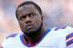 FOXBORO, MA - JANUARY 1: Alex Carrington #92 of the Buffalo Bills prepares before a game against the New England Patriots at Gillette Stadium on January 1, 2012 in Foxboro, Massachusetts. (Photo by Jim Rogash/Getty Images)