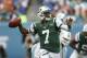 MIAMI GARDENS, FL - DECEMBER 29: Geno Smith #7 of the New York Jets throws the ball against the Miami Dolphins on December 29, 2013 at Sun Life Stadium in Miami Gardens, Florida. The Jets defeated the Dolphins 20-7. (Photo by Joel Auerbach/Getty Images)