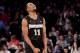 NEW YORK, NY - MARCH 15: Bryce Cotton #11 of the Providence Friars celebrates in the final seconds of their 65 to 58 win over the Creighton Bluejays during the Championship game of the 2014 Men's Big East Basketball Tournament at Madison Square Garden on