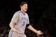 NEW YORK, NY - MARCH 15: Doug McDermott #3 of the Creighton Bluejays reacts in the first half against the Providence Friars during the Championship game of the 2014 Men's Big East Basketball Tournament at Madison Square Garden on March 15, 2014 in New Yo