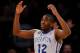 NEW YORK, NY - MARCH 15: Jahenns Manigat #12 of the Creighton Bluejays reacts in the second half against the Providence Friars during the Championship game of the 2014 Men's Big East Basketball Tournament at Madison Square Garden on March 15, 2014 in New
