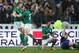 PARIS, FRANCE - MARCH 15: Brian O'Driscoll of Ireland celebrates with Fergus McFadden as the final whistle is blown and Ireland win the six nations championship with a 22-20 victory over France during the RBS Six Nations match between France and Ireland
