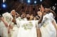 Apr 4, 2013; New York, NY, USA; The Baylor Bears celebrate after the championship game of the 2013 NIT basketball tournament against the Iowa Hawkeyes at Madison Square Garden. Baylor won the game 74-54 Mandatory Credit: Joe Camporeale-USA TODAY Sports