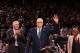 NEW YORK, NY - April 5: Phil Jackson of the 1972 - 1973 Championship New York Knicks team during a ceremony at halftime honoring the 40th anniversary of the team's victory in the NBA Finals on April 5, 2013 at Madison Square Garden in New York City. NOTE