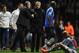 BIRMINGHAM, ENGLAND - MARCH 15: Paul Lambert manager of Aston Villa and Jose Mourinho manager of Chelsea in discussion after Ramires of Chelsea (2R) challenges Karim El Ahmadi of Aston Villa (R) during the Barclays Premier League match between Aston Vill