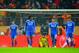 ISTANBUL, TURKEY - FEBRUARY 26: A dejected Willian and Fernando Torres of Chelsea look on after conceding the first goal during the UEFA Champions League Round of 16 first leg match between Galatasaray AS and Chelsea at Ali Sami Yen Arena on February 26