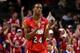 NEW YORK, NY - MARCH 14: Jordan Sibert #24 of the Dayton Flyers reacts after a play in the first half against the Saint Joseph's Hawks during the Quarterfinals of the 2014 Atlantic 10 Men's Basketball Tournament at Barclays Center on March 14, 2014 in the
