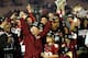 PASADENA, CA - JANUARY 06: Florida State Seminoles head coach Jimbo Fisher celebrates after defeating the Auburn Tigers 34-31 in the 2014 Vizio BCS National Championship Game at the Rose Bowl on January 6, 2014 in Pasadena, California. (Photo by Harry H