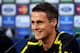 LONDON, ENGLAND - MAY 24: Sebastian Kehl speaks during a Borussia Dortmund press conference ahead of the UEFA Champions League final match against FC Bayern Muenchen at Wembley Stadium on May 24, 2013 in London, United Kingdom. (Photo by Handout/UEFA vi